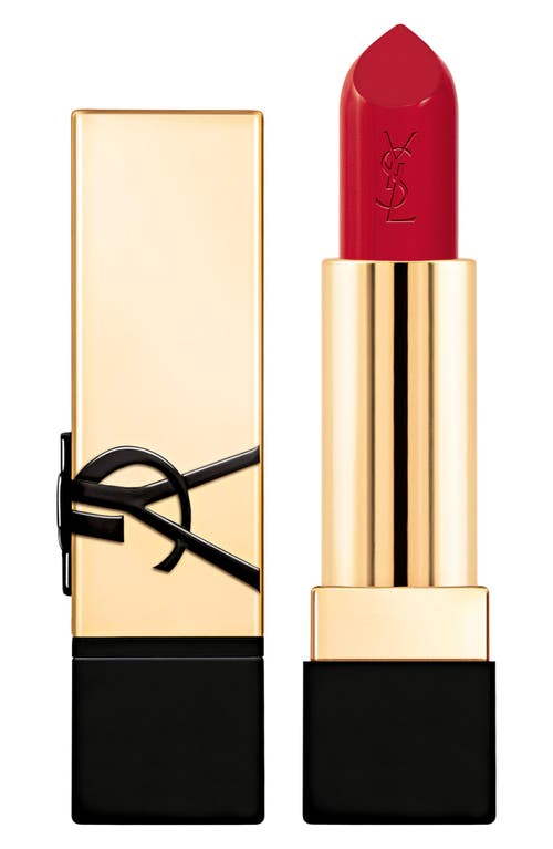 Saint Laurent Yves Rouge Pur Couture Caring Satin Lipstick With Ceramides In Rm Rouge Muse