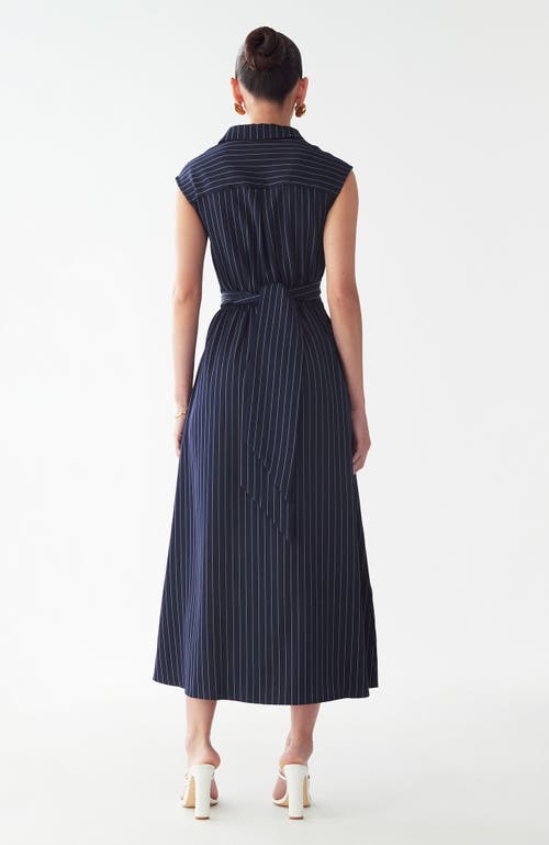 Willa Gaia Midi Dress In Blue