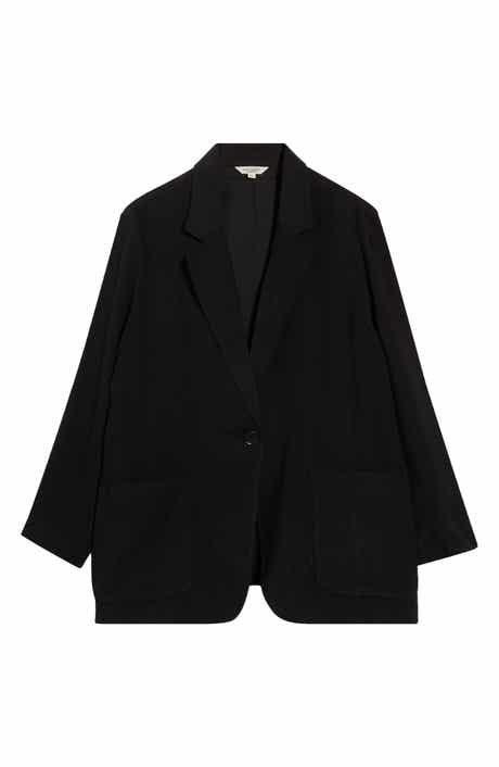 MAX STUDIO Oversize Brushed Twill Blazer
