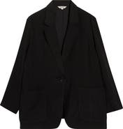 MAX STUDIO Oversize Brushed Twill Blazer