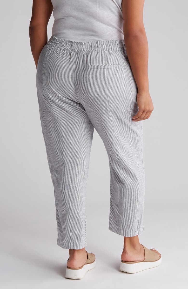 Caslon<sup>®</sup> Linen Blend Pull-On Crop Pants, Alternate, color,