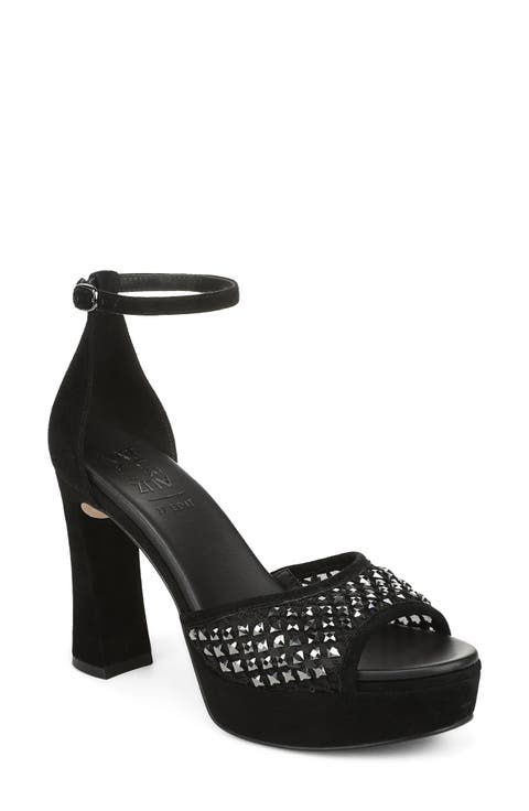 Delphie Crystal Embellished Platform Sandal