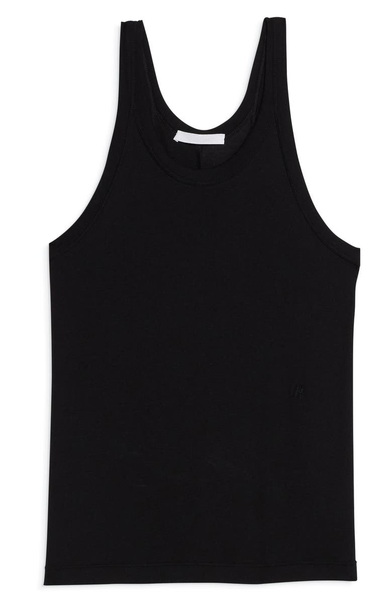 Helmut Lang Pima Cotton & Modal Rib Tank, Alternate, color,