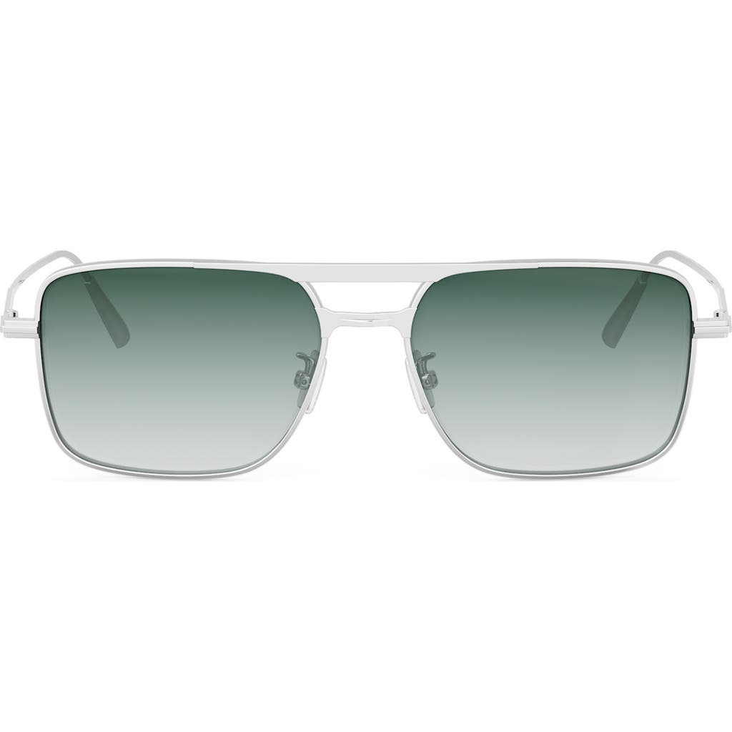 Dior Blacksuit S17u 54mm Rectangular Sunglasses In Green
