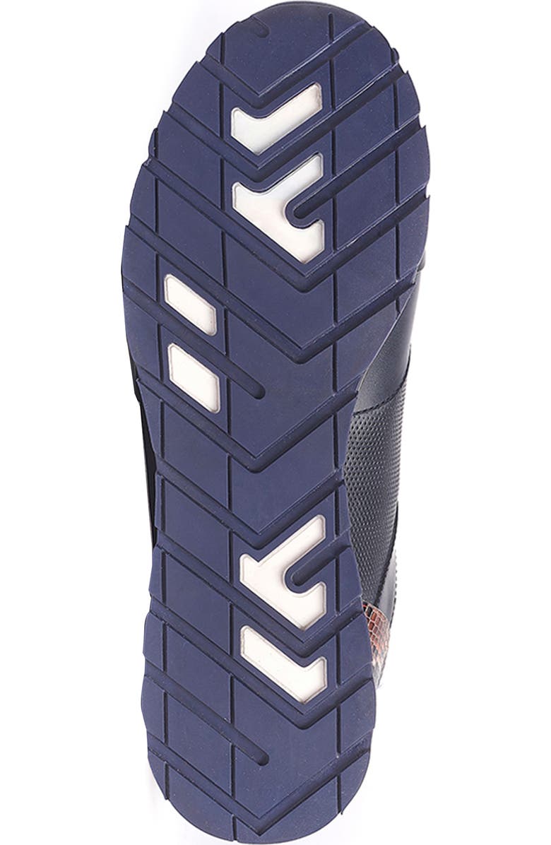 CARLOS SANTANA Hazel Snake Print Sneaker, Alternate, color, Navy