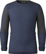 Smartwool Intraknit™ Thermal Merino Base Layer Colorblock Crewneck Long Sleeve Shirt