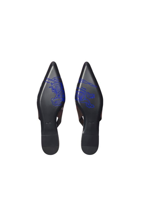 Burberry Check Dame Slingback Ballerinas In Multi