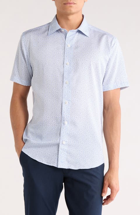 Neat Print Short Sleeve Shirt