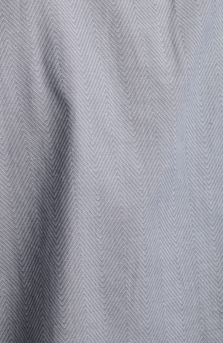 Robert Barakett Theodore Cotton Herringbone Button-Up Shirt, Alternate, color, Grey