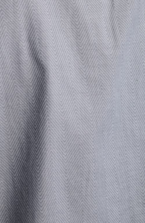 Robert Barakett Theodore Cotton Herringbone Button-up Shirt In Grey