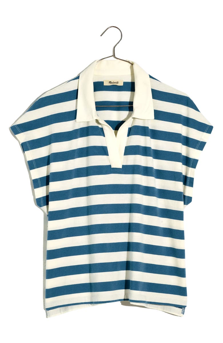 Madewell Relaxed Stripe Polo Tee, Main, color,
