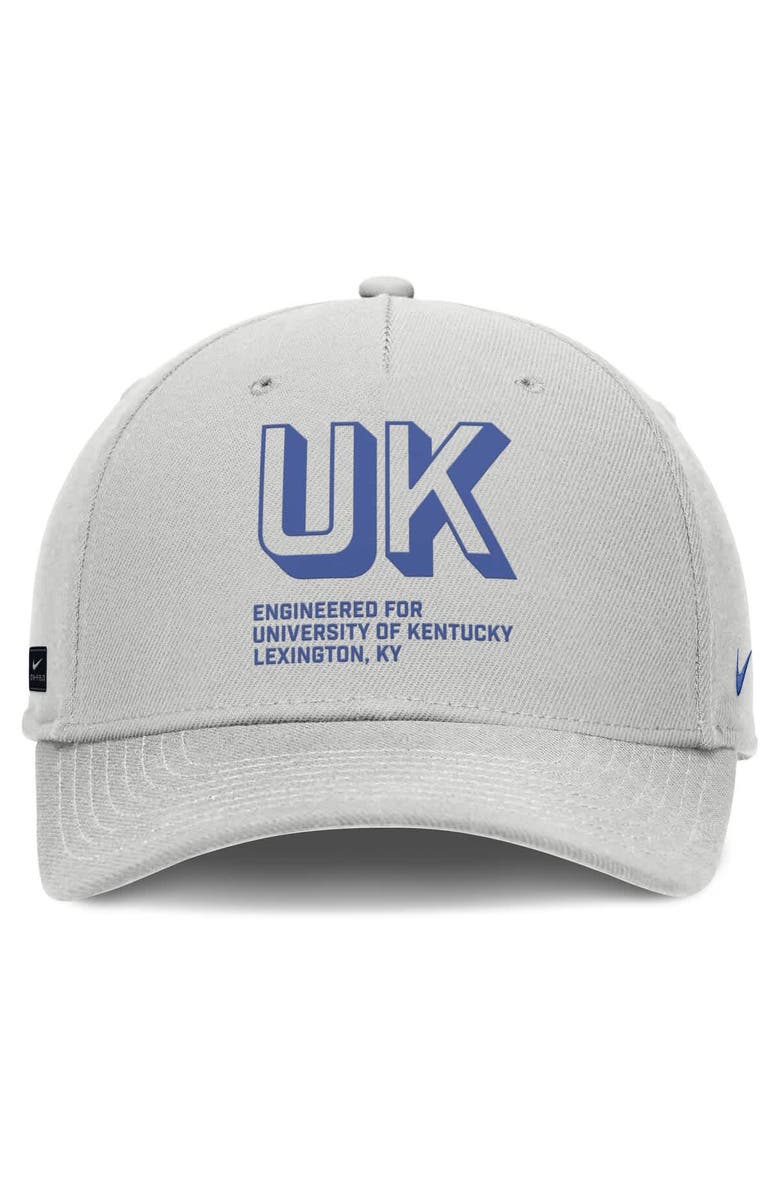 Nike Men's Nike Gray Kentucky Wildcats 2025 Sideline Dust Pinched Rise Adjustable Hat, Alternate, color, Gray