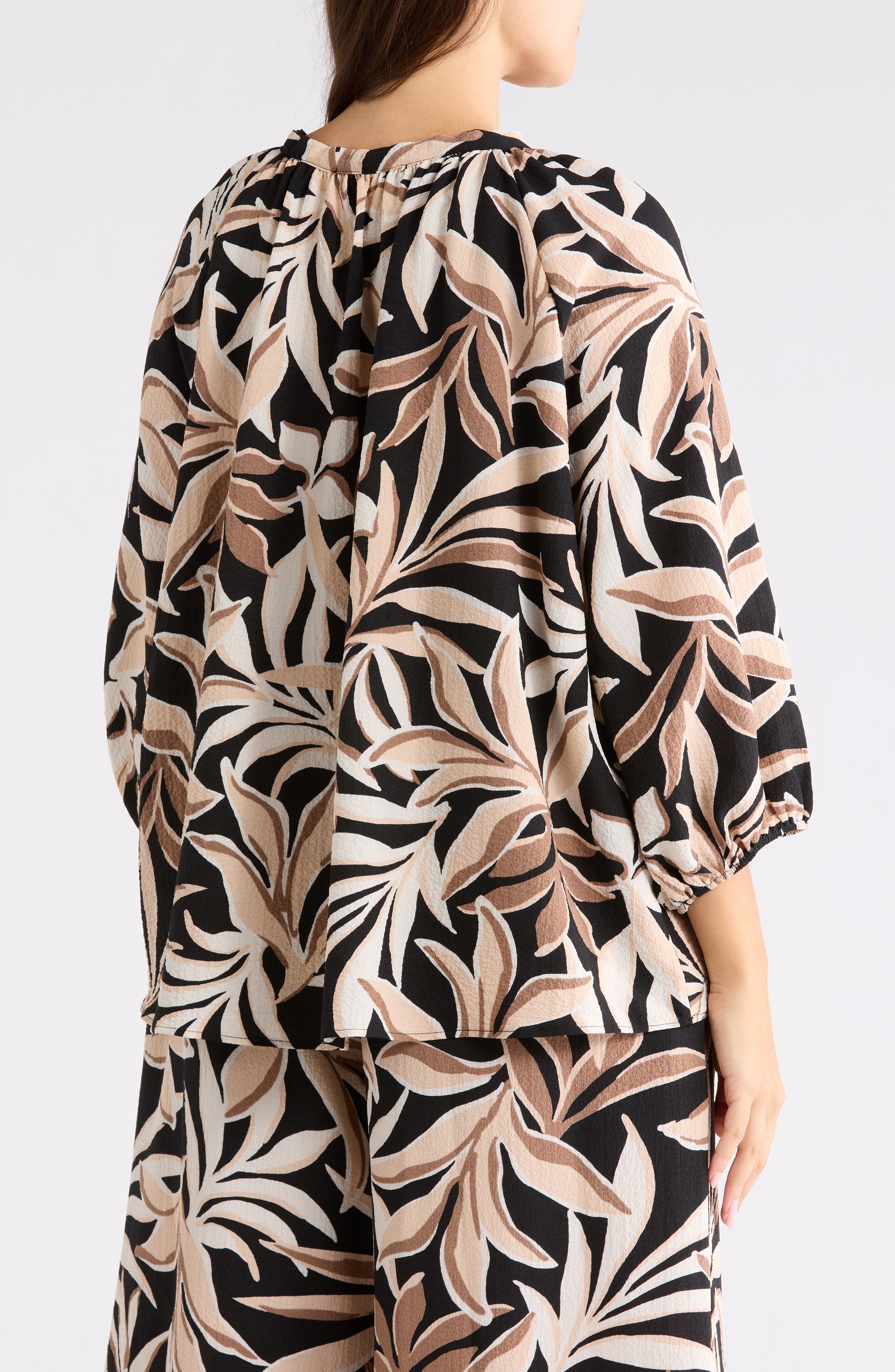 Leaf Print Top - image 2