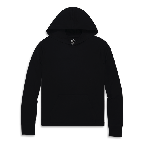 Primary Adult Flexknit Pullover Hoodie In Black