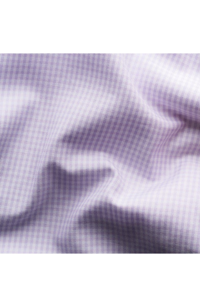 Eton Contemporary Fit Check Stretch Cotton Blend Dress Shirt, Alternate, color, 