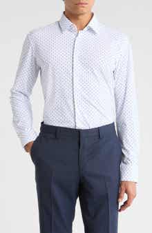BOSS Hank Kent Slim Fit Stretch Performance Dress Shirt