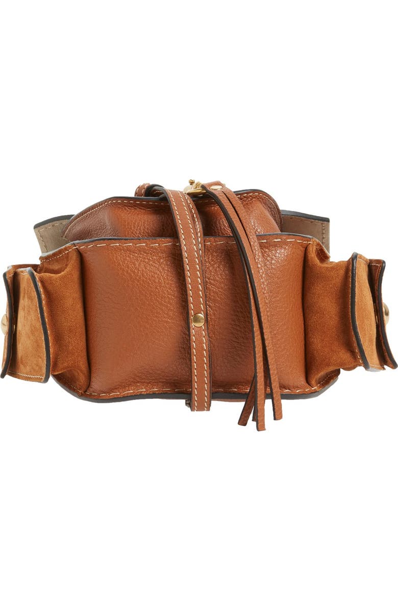 Chloé 'Small Jodie' Leather & Suede Camera Bag, Alternate, color,