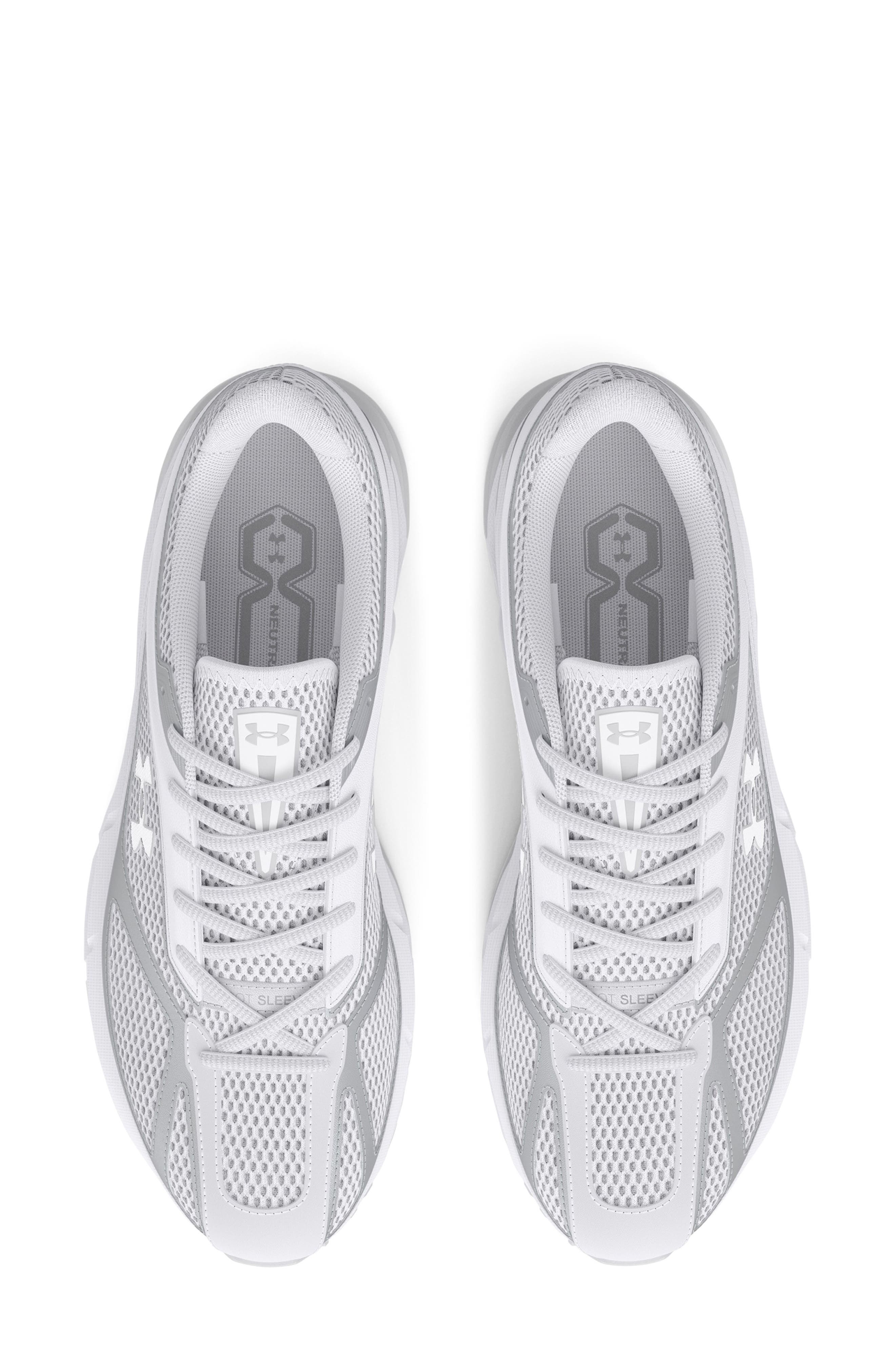 Gender Inclusive UA Apparition Sneaker, Alternate, color, WHITE / METALLIC SILVER