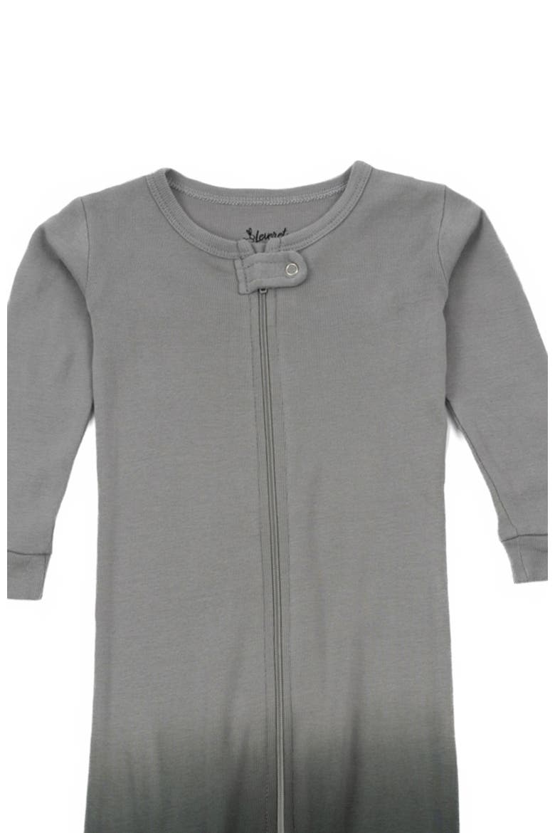 Cotton Footed Pajamas, Solids, Stripes & Tie Dye, Alternate, color, Tie Dye Gray