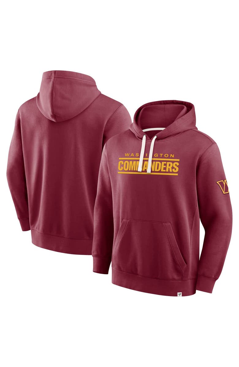 FANATICS Men's Fanatics Burgundy Washington Commanders New Horizons Heritage Pullover Hoodie, Main, color, Burgundy
