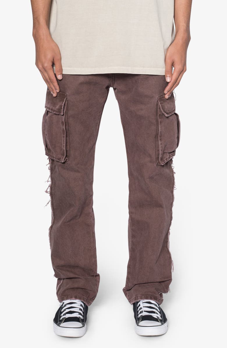 mnml Inside Out Distressed Cotton Cargo Pants, Main, color, 