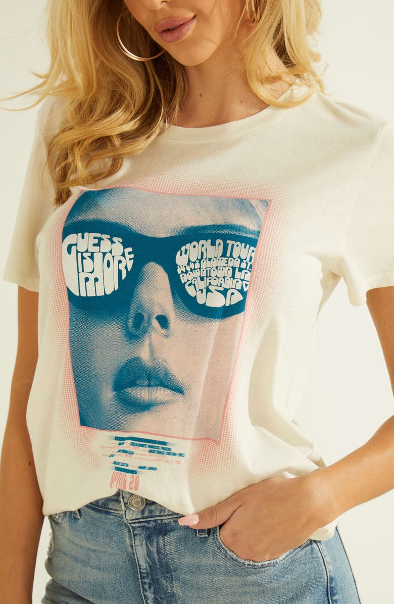 GUESS Sunglasses Graphic Tee, Alternate, color, 