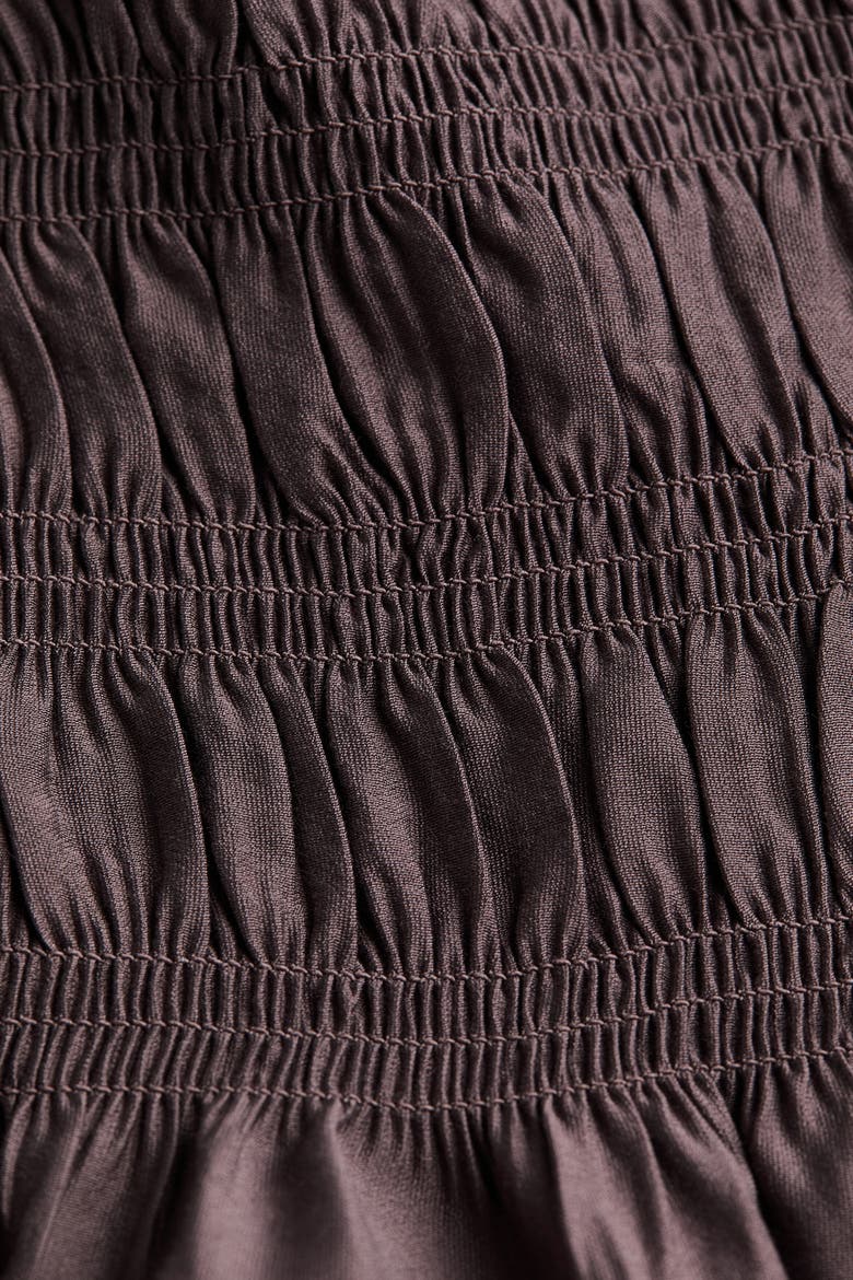 Smocked Top, Alternate, color, Dusty purple