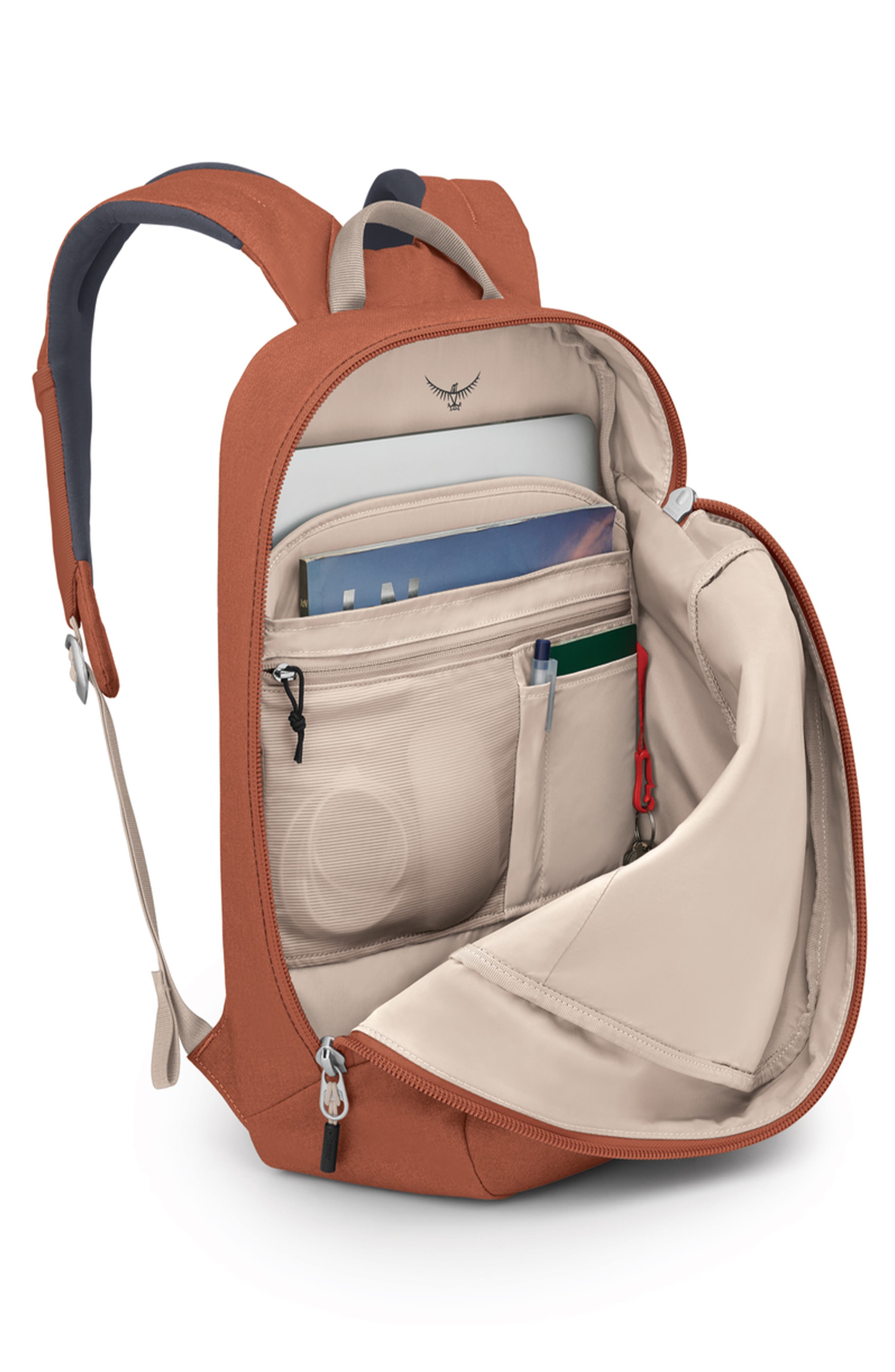 Osprey Arcane Water Repellent Large Day Pack, Alternate, color, Porcelain Orange Heather