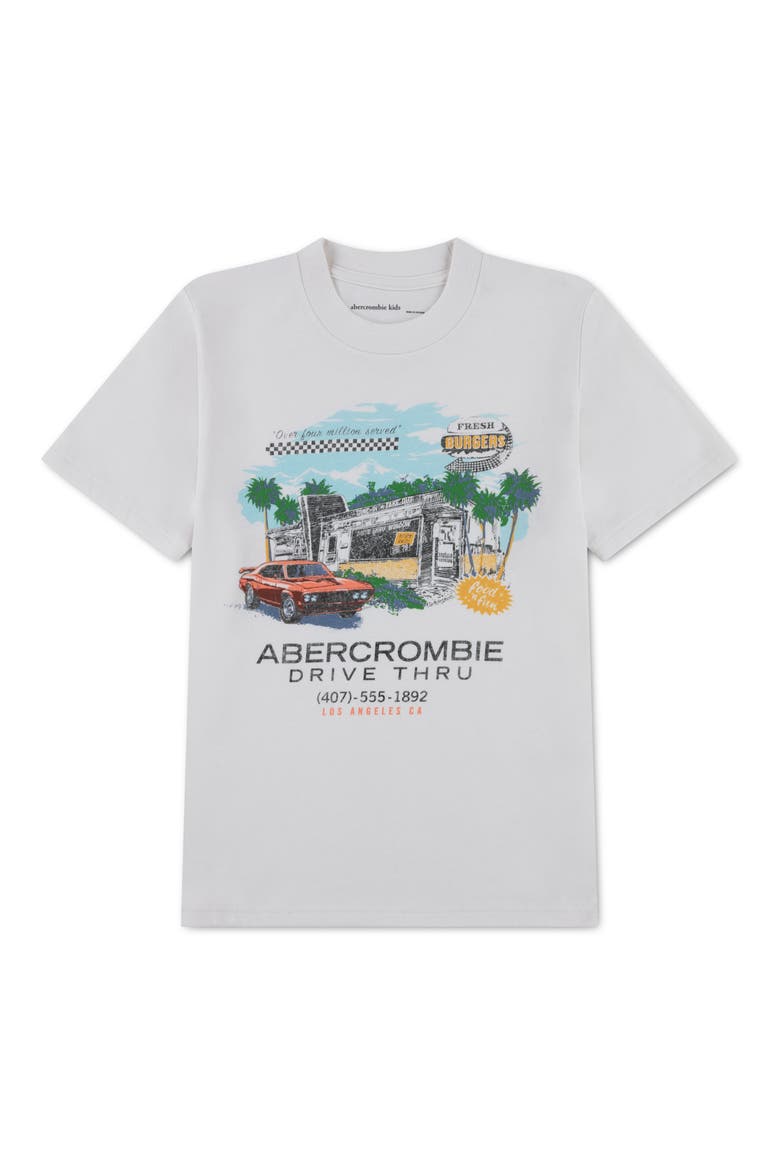 Kids' Fresh Burgers Graphic T-Shirt, Main, color, JET STREAM