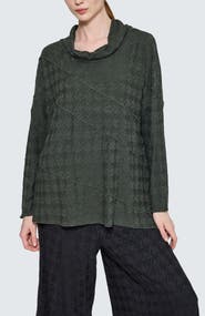 LUUKAA Fleuris Cowl-Neck Blouse