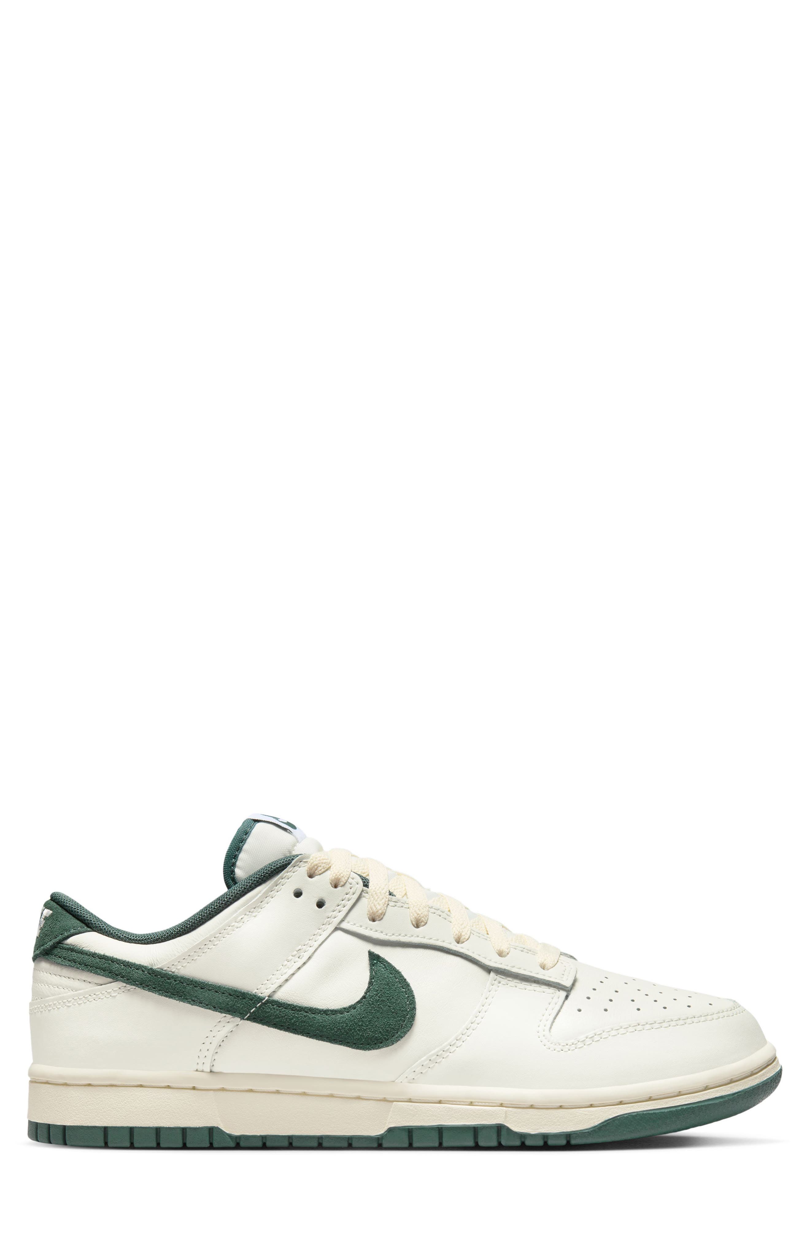 Gender Inclusive Dunk Low Sneaker, Alternate, color, SAIL/ DEEP JUNGLE