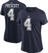 Nike Women's Nike Dak Prescott Navy Dallas Cowboys Player Name & Number T-Shirt