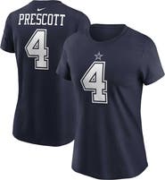 Nike Women's Nike Dak Prescott Navy Dallas Cowboys Player Name & Number T-Shirt