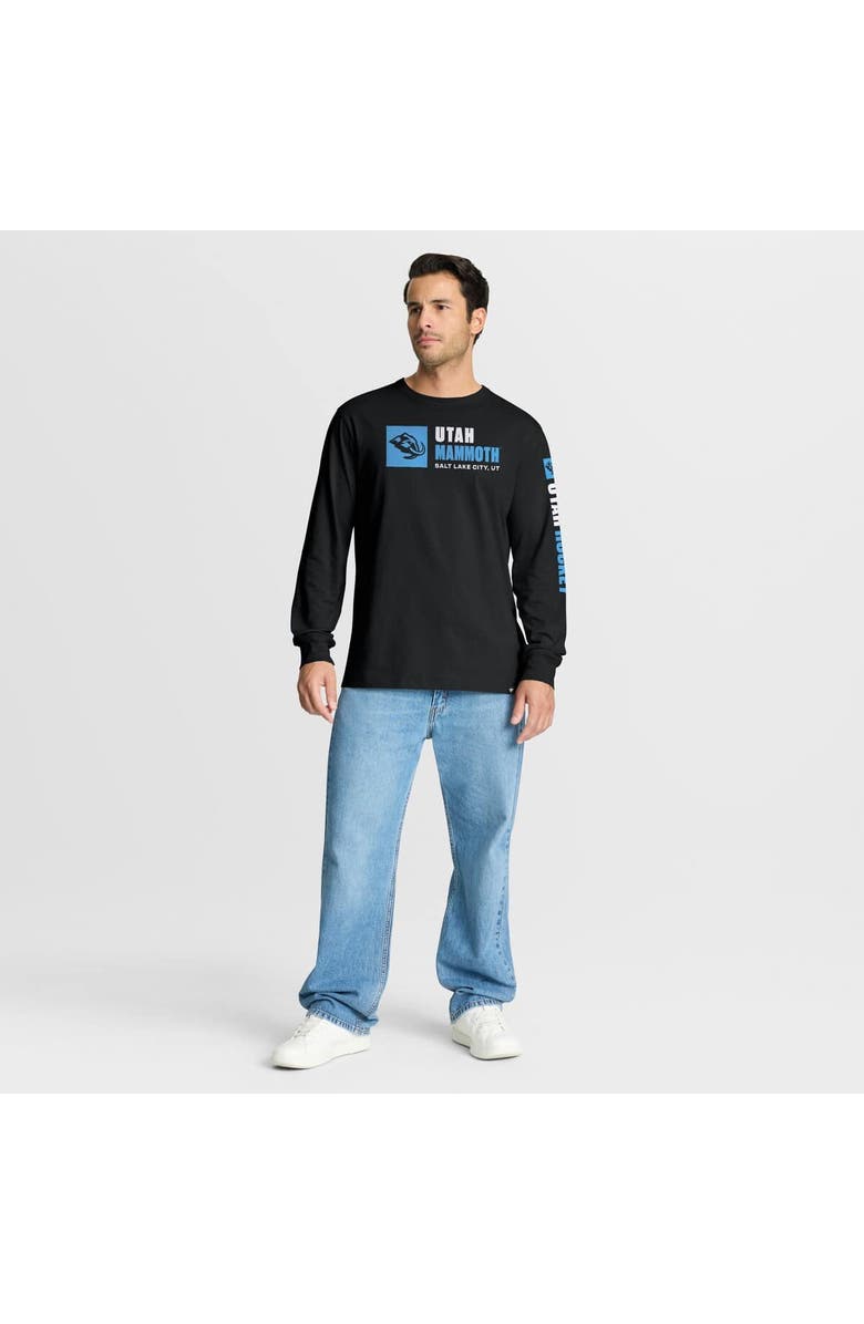 FANATICS Men's Fanatics Black Utah Hockey Club Goal Crease Legacy Long Sleeve T-Shirt, Alternate, color, Black