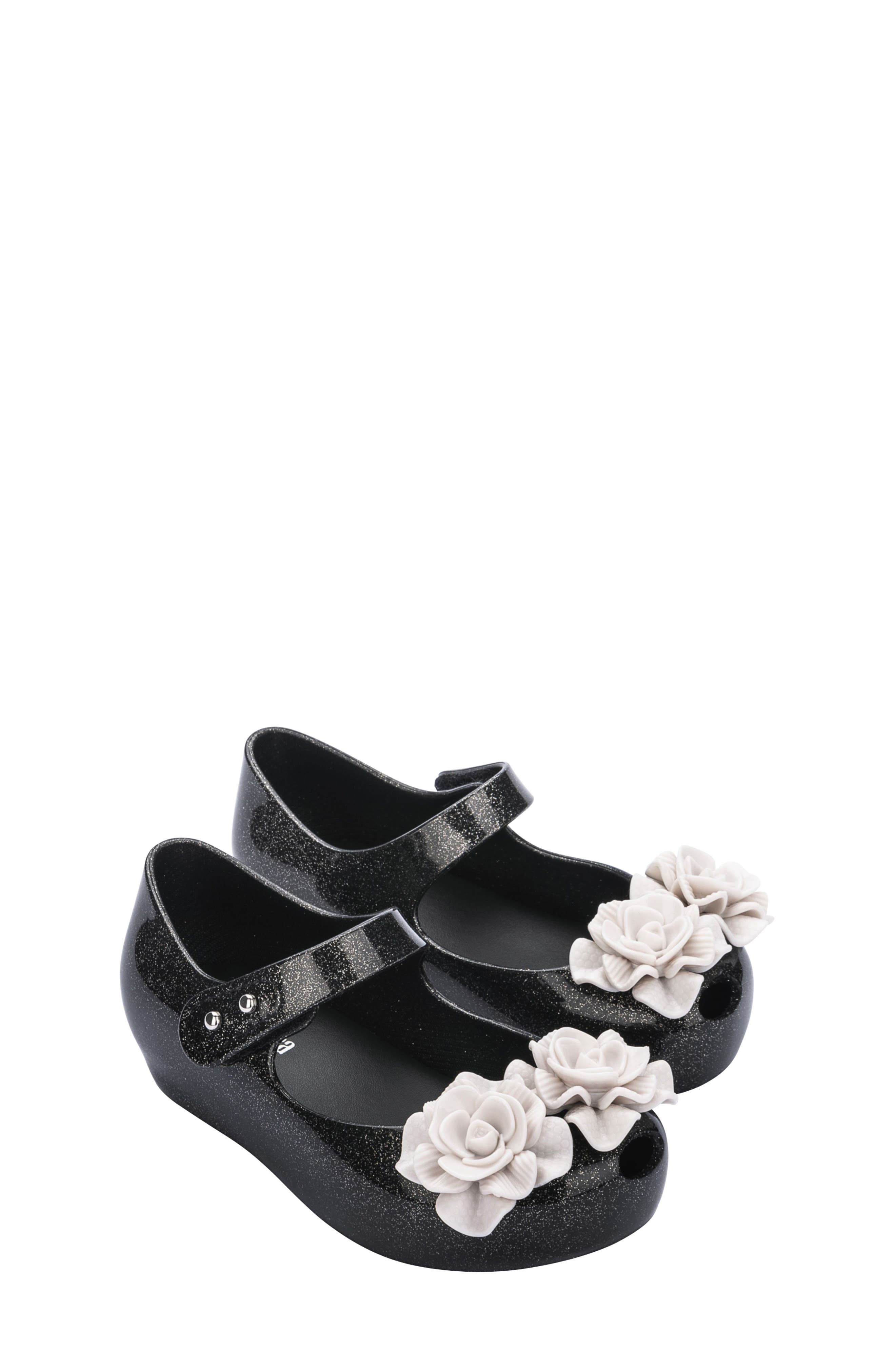 Melissa Mini Ultragirl Garden Mary Jane Flat, Main, color, 