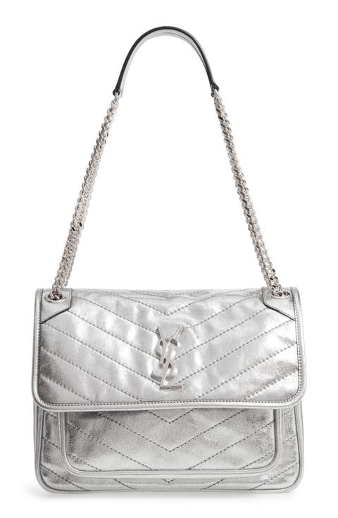 Medium Niki Leather Shoulder Bag