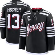 FANATICS Men's Fanatics Nico Hischier Black New Jersey Devils Alternate Premium Jersey