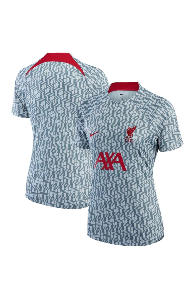 Nike Women's Nike Gray Liverpool 2022/23 Pre-Match Raglan Performance Top, Main, color, 