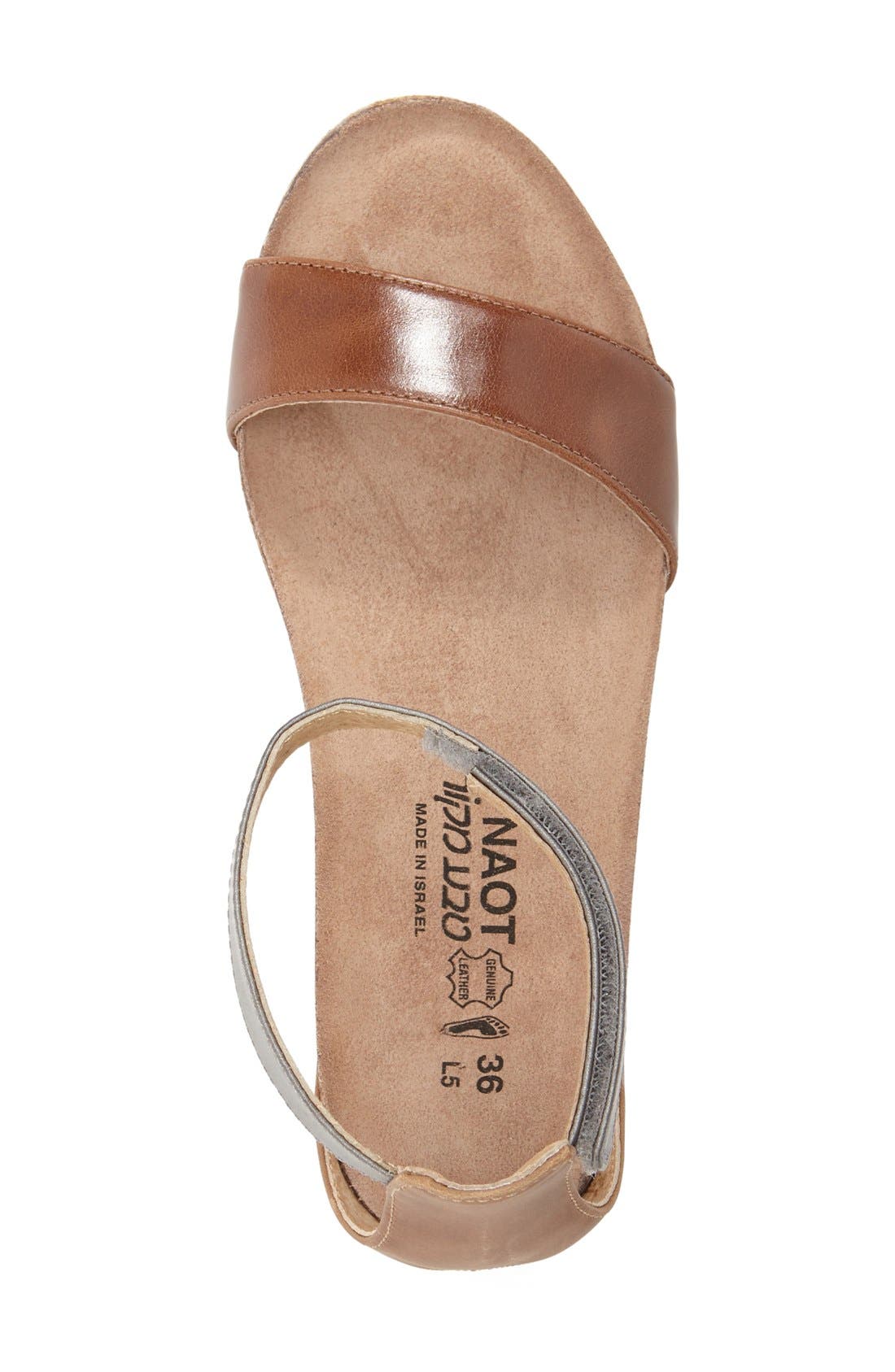 Naot 
Pixie
 Sandal, Alternate, color, Maple Latte Leather