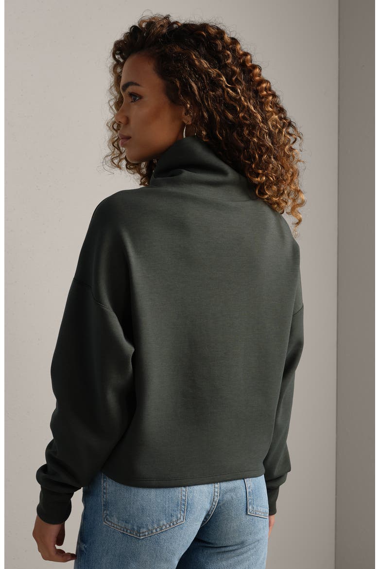 DreamGlow Mock Neck Top, Alternate, color, DARK MOSS