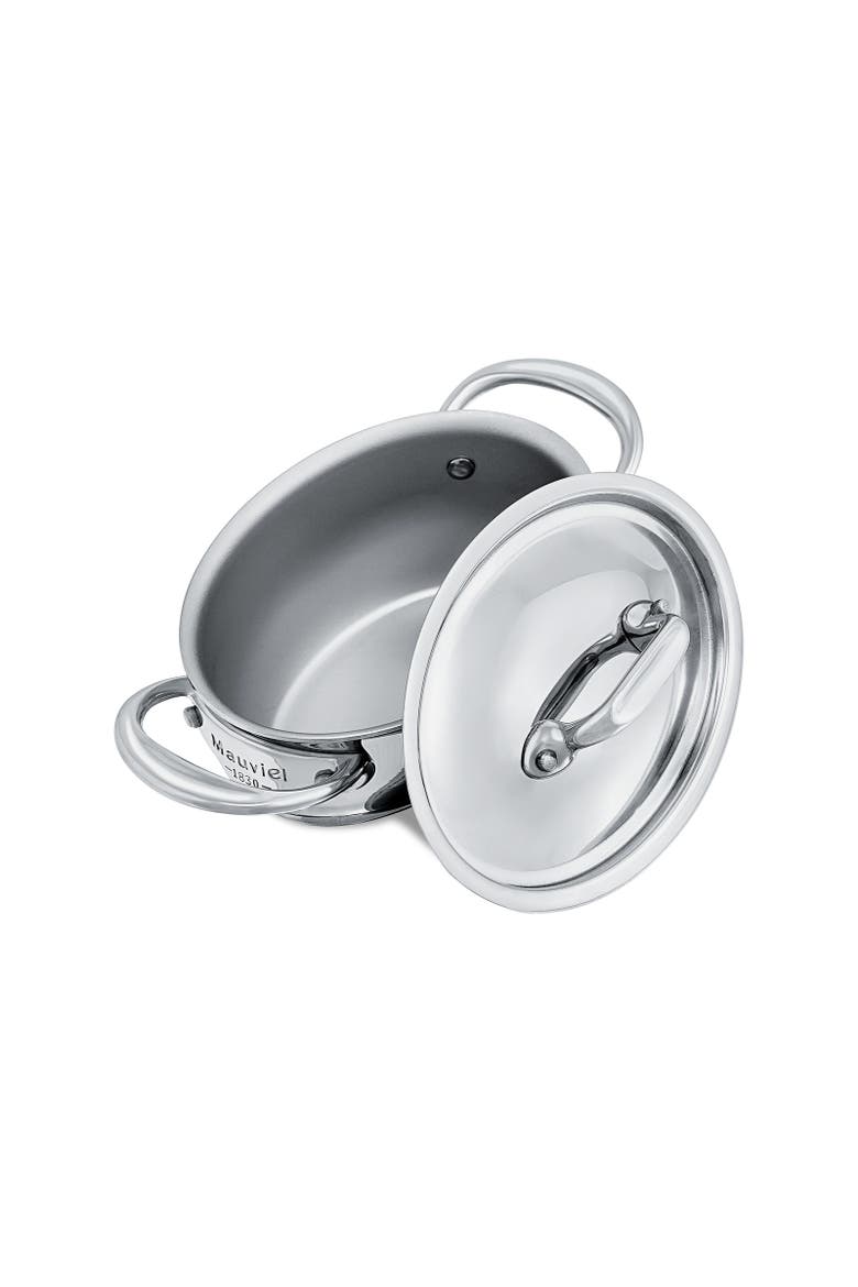 M'Minis Oval Cocotte With Lid, 4.7 Inch, Alternate, color, Silver