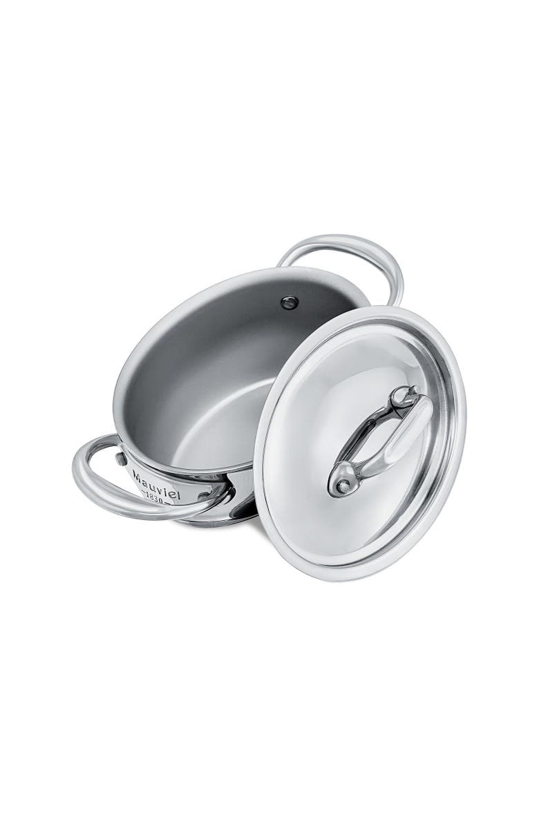 Mauviel M'Minis Oval Cocotte With Lid, 4.7 Inch, Alternate, color, Silver