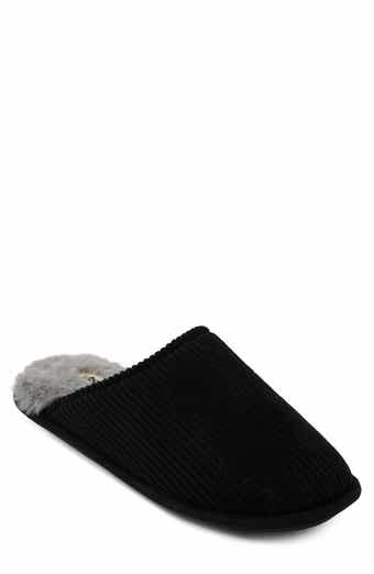 FLOOPI Corduroy Faux Fur Lined Slipper