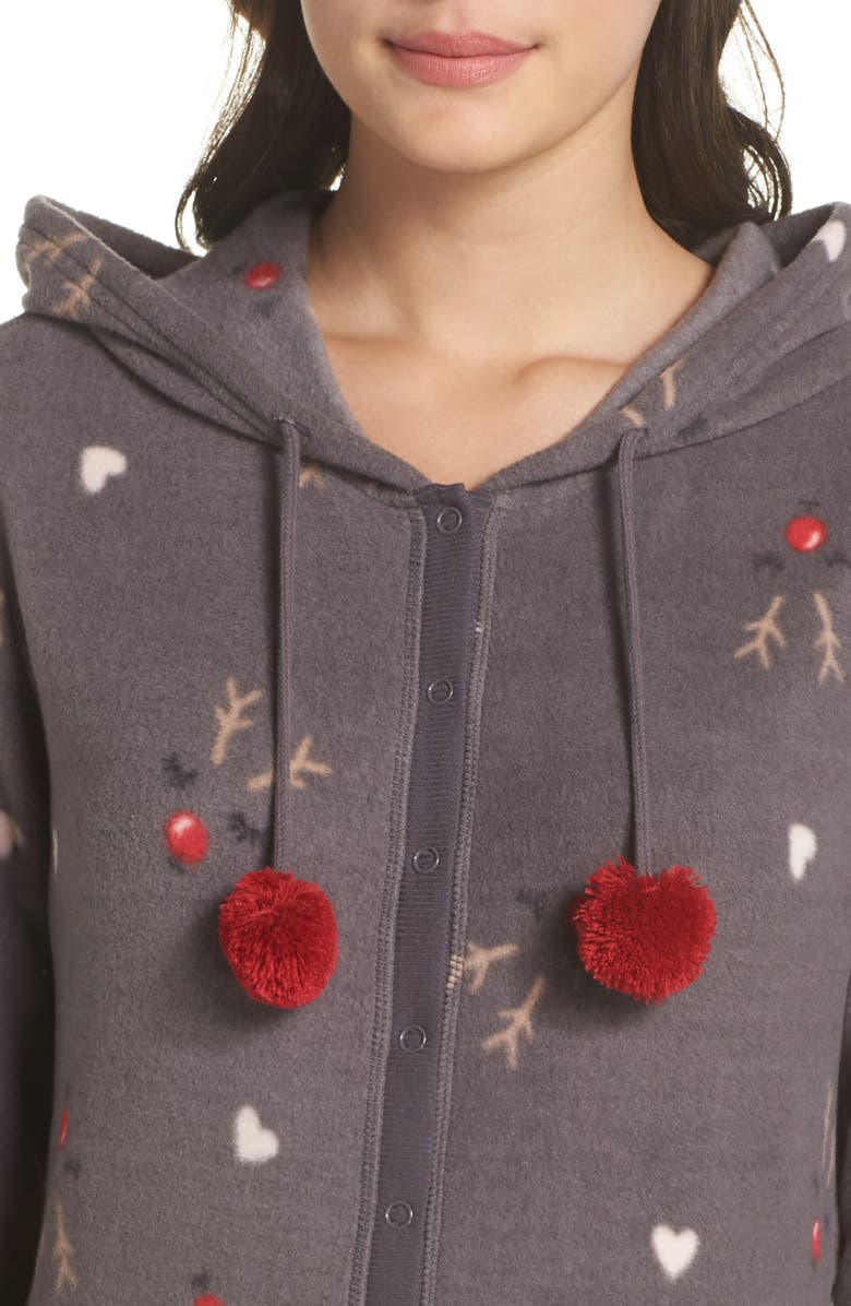 Make + Model Hooded Pajama Jumpsuit, Alternate, color, 