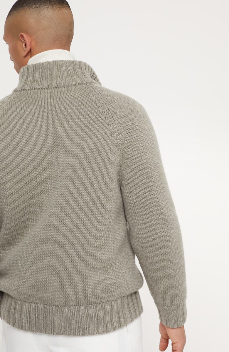 Brunello Cucinelli Knit jacket with padding, Alternate, color, 