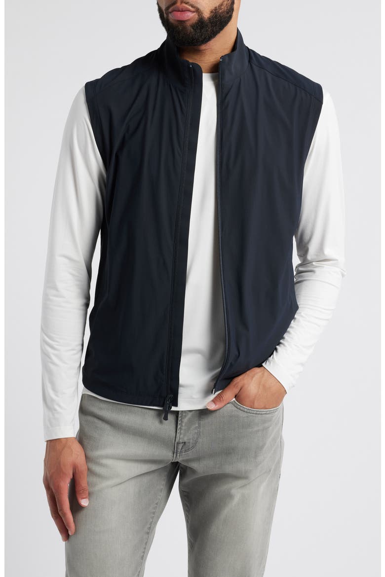 Zimmer Stretch Nylon Vest, Main, color, BLACK