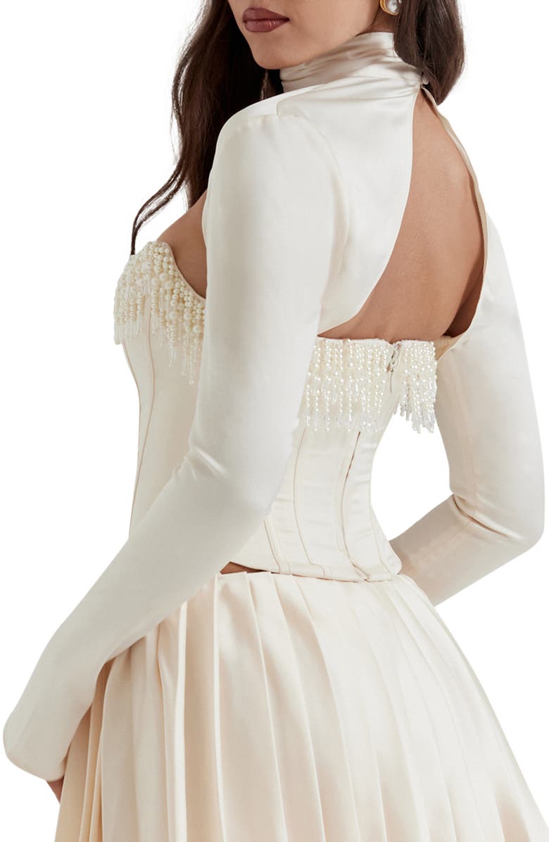 HOUSE OF CB Aubrie Two-Piece Corset Top, Alternate, color, 