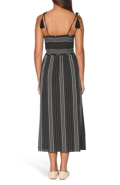 WALTER BAKER WALTER BAKER CARRIE TIE STRAP EMBROIDERED COTTON SUNDRESS 