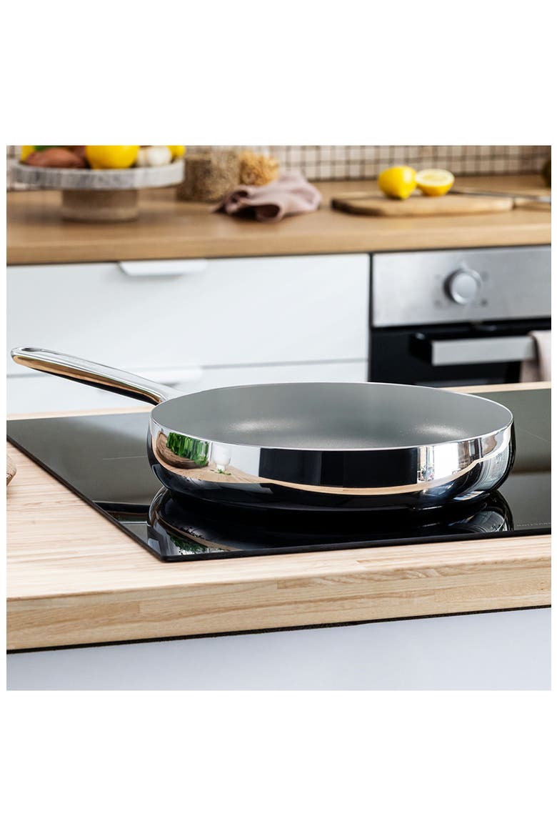 Belly Tri-Ply Stainless Steel Skillet, Alternate, color, STELLAR