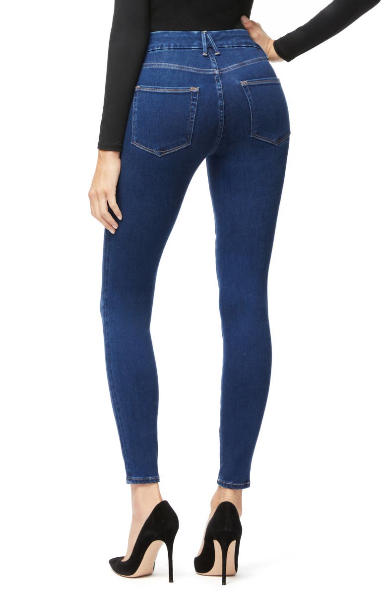 Good American Good Legs High Waist Ankle Skinny Jeans, Alternate, color,